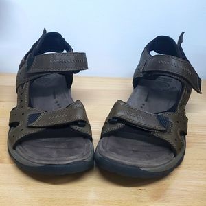 #506-20 👞🔥Strap sandal Hook Loop Men's,Size 13,Brown.